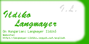 ildiko langmayer business card